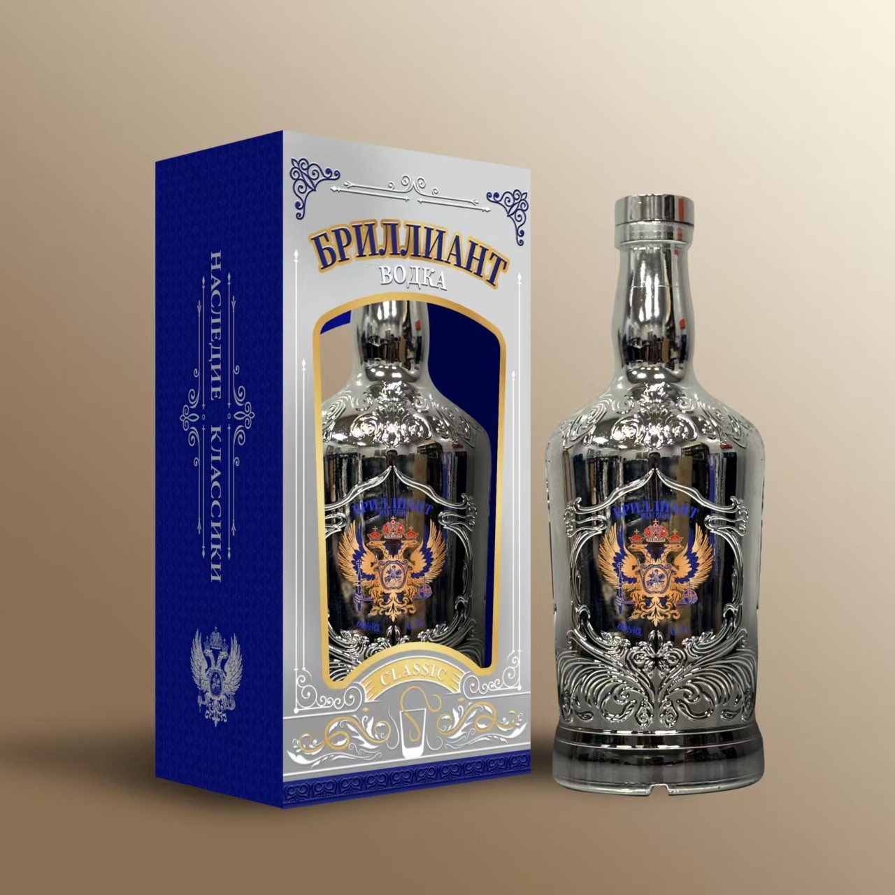 伏特加白俄罗斯原装进口拉夫娜娅白酒原味高档礼盒洋酒双头鹰烈酒