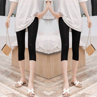 Modal 5-inch, 7-inch, 8-inch pants for women's summer, thin, elastic, high-waisted, chubby girls, mid-calf pants, large size tight safety pants thumbnail 5