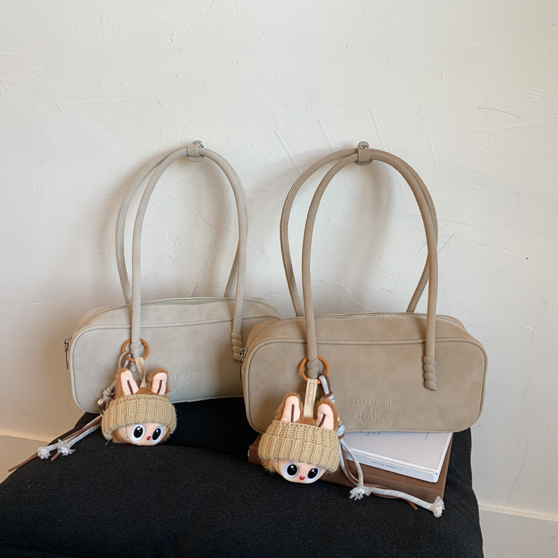 日本品质高级感复古手提包包女2025新款韩版枕头包百搭休闲气质单