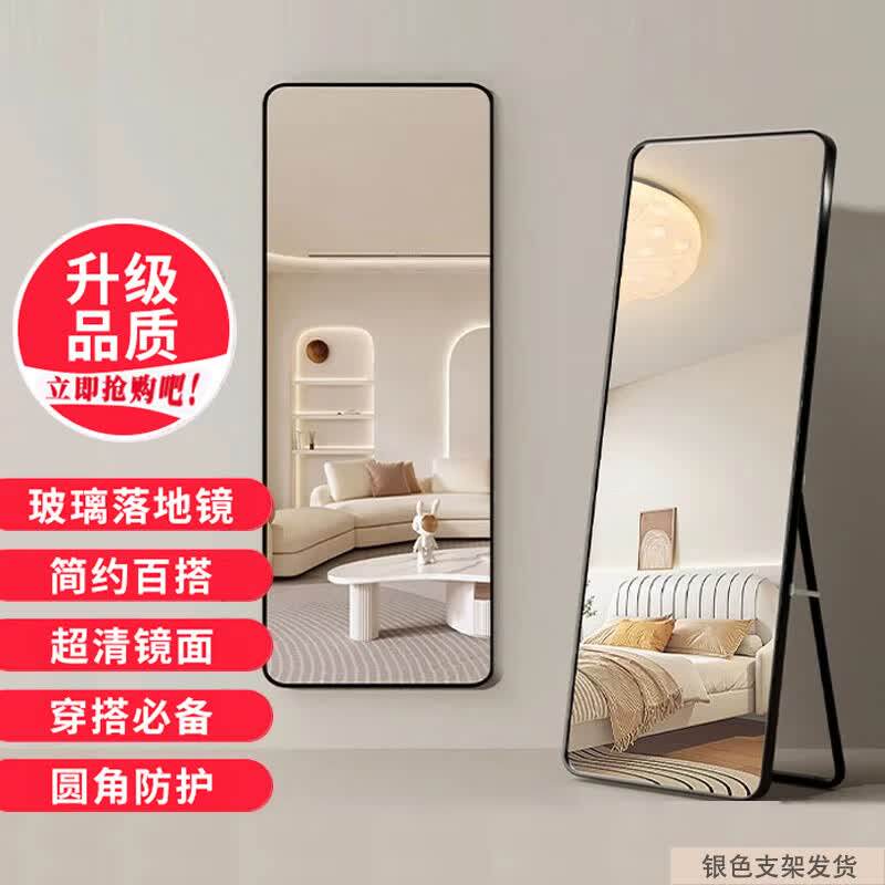全身镜子落地穿衣镜试衣镜家用网红挂墙服装店镜壁挂卧室女生宿舍