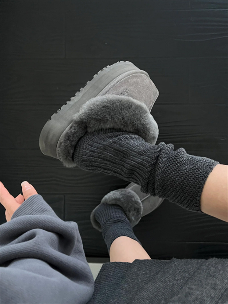 2双装 深邃灰纯色简约百搭高级感穿搭可堆堆及膝小腿