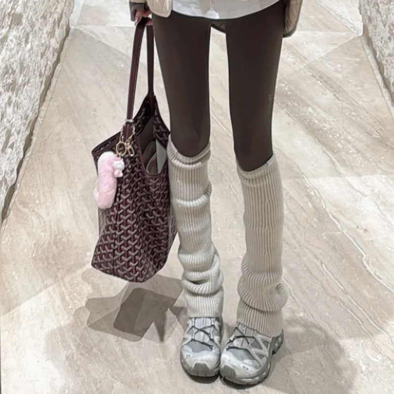 丈量世界的辽阔温柔】冬季新年长筒袜套女士显白学院风加厚保暖棉