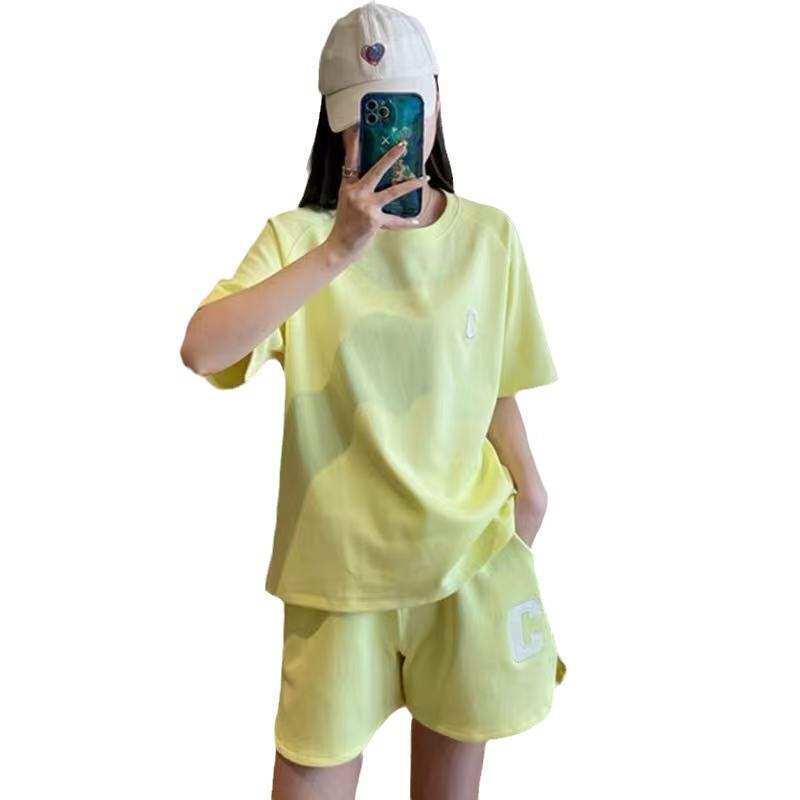 牛角袖休闲运动套装女装夏季薄款时尚套装