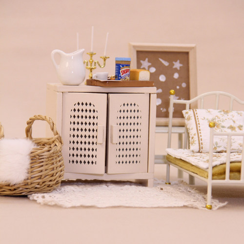 BJD娃屋微缩中式储物柜