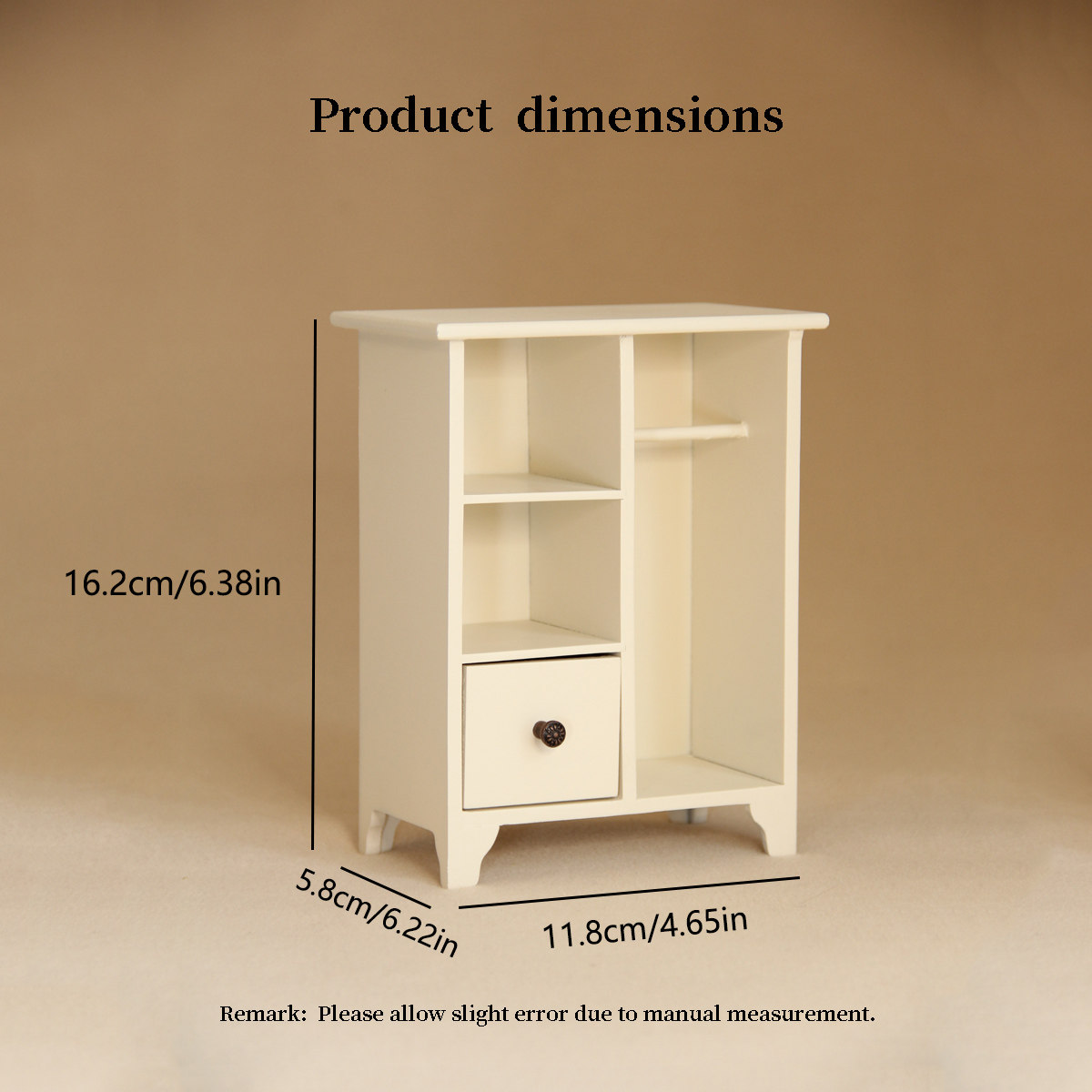 BJD娃屋迷你家具白色收纳柜场景道具多层抽屉储物柜小尺寸