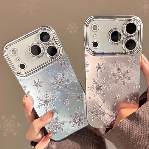 卡斐乐氛围感雪花的手机壳iphone15系列高级感14pro软套iPhone17Promax女款热销榜新品iPhone16雪花白硅胶壳