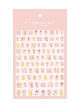 指行星FINGERPLANET美甲贴纸装饰超薄指甲贴纸猫咪派对MMPD000081