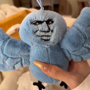 鸟都不鸟你之可爱搞怪毛绒玩具表情包挂件蓝鸟玩偶抽象公仔可录音