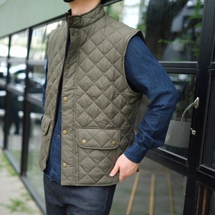 小贝同款 Gilet马甲背心内胆外套男 英国Barbour百搭绗缝Lowerdale