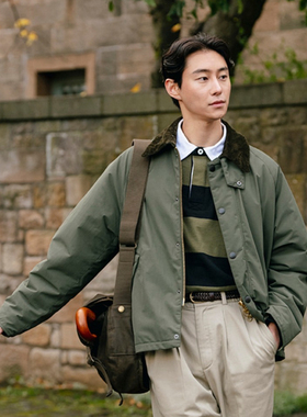 韩东君于和伟同款 Barbour Transport Padded加厚保暖棉服外套男