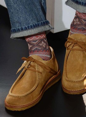 现货意大利astorflex复古翻毛皮沙漠靴男士休闲低帮皮鞋beenflex