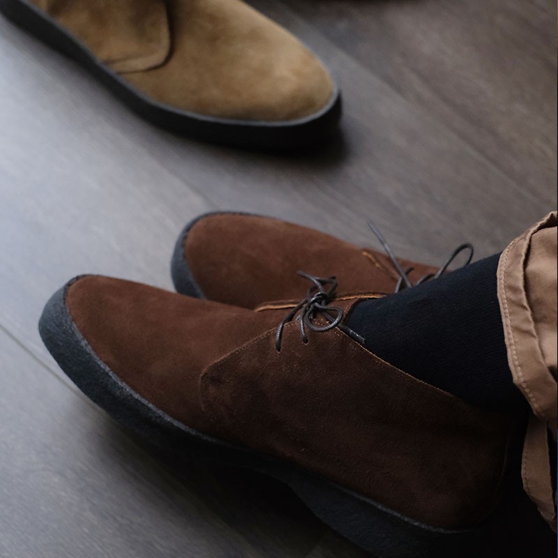 007邦德同款 英制Sanders Chukka翻毛皮鞋沙漠靴鞋麂皮皮靴6480靴