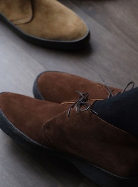 007邦德同款 英制Sanders Chukka翻毛皮鞋沙漠靴鞋麂皮皮靴6480靴