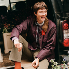 英国Barbour Paul Smith联名Transport宽松油蜡夹克 涂蜡外套风衣