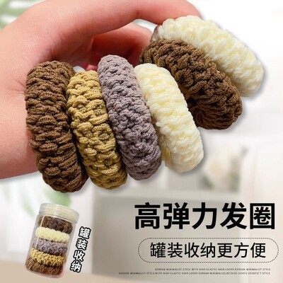 高马尾发绳女高端头绳高弹力耐用橡皮筋扎头发圈2024新款皮套头饰