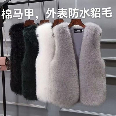 水貂马甲女学生韩版皮草外套女