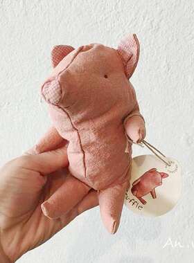 安晚 北欧猪猪抱枕玩偶婴幼儿安抚公仔陪睡娃娃男女宝可爱松露猪