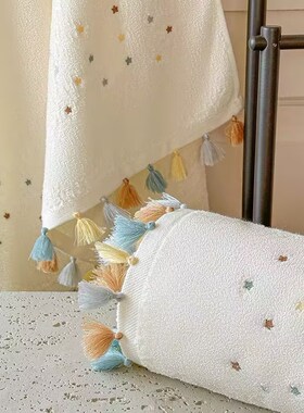 安晚 高颜值浴巾儿童 纯棉游泳毛巾大尺寸 沙滩浴巾吸水柔软毛巾