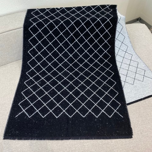 柜柜同款|小香风25a双面字母围巾