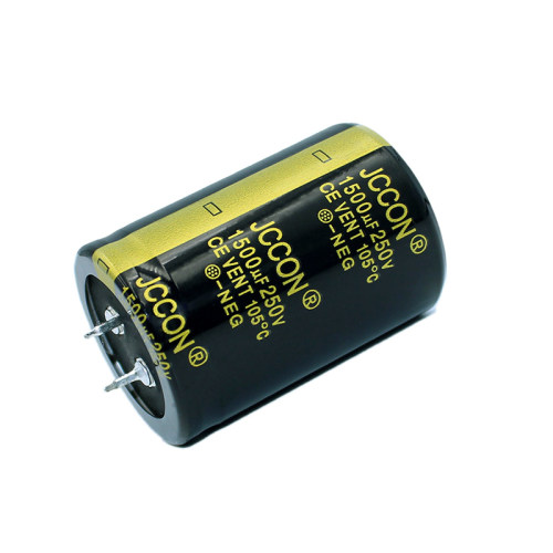 250v1500uf 250v JCCON黑金 电源适配器焊机牛角电容 35x50