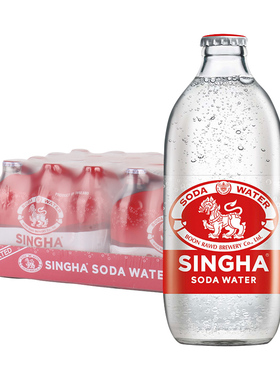 泰国进口Singha伟狮苏打水325ml*24瓶整箱气泡水无糖碳酸饮料