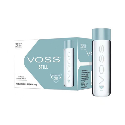 山姆芙丝(VOSS)挪威进口饮用天然矿泉水深层自流500ml*24瓶整箱装