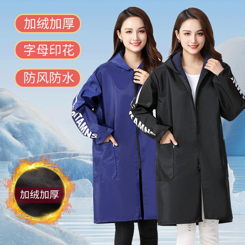 冬季加厚羽绒服罩衣可外穿工作服