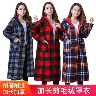 好看的套在羽绒服外面的罩衣可外穿洋气年轻款成人大人中长款秋冬