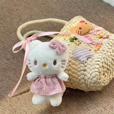 天使公仔ins挂件裙子钥匙扣包包挂饰KT猫礼物kitty可爱毛绒