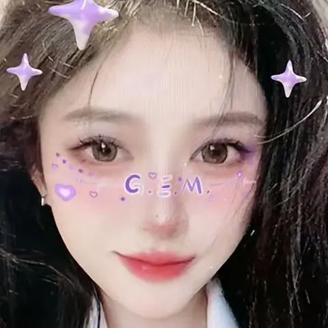 纹身贴演唱会夜光贴应援物粉丝明星周边妆容男女紫色邓紫棋脸贴纸