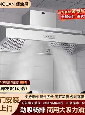 商用抽油烟机不锈钢排烟罩小型饭店餐饮净化一体机农村土灶机