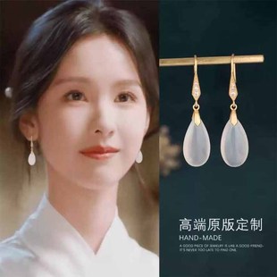 复古旗袍耳环方圆脸适合的耳坠新中式耳饰古风国风汉服马面裙配饰