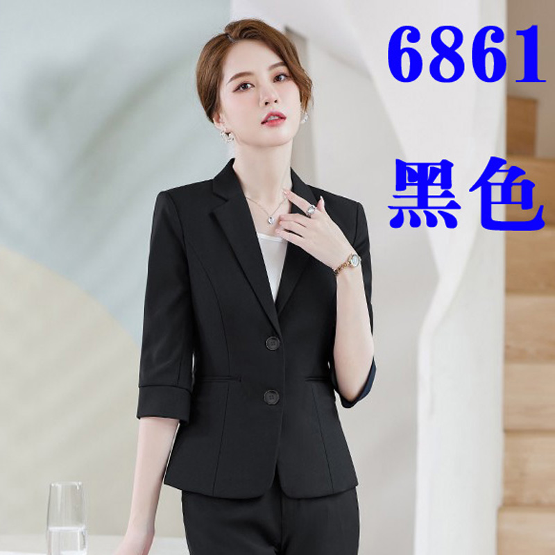 雅明仕职业装女装套装2017新款时尚面试正装女士西装套装西服中袖