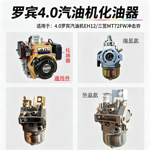 适用于4.0罗宾汽油机三笠冲击夯