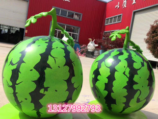户外田园农场仿真植物蔬菜水果西瓜苹果大白菜玻璃钢雕塑装 饰摆件