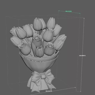 大型玻璃钢郁金香花束婚庆美陈装 饰道具商场酒店户外仿真花朵雕塑
