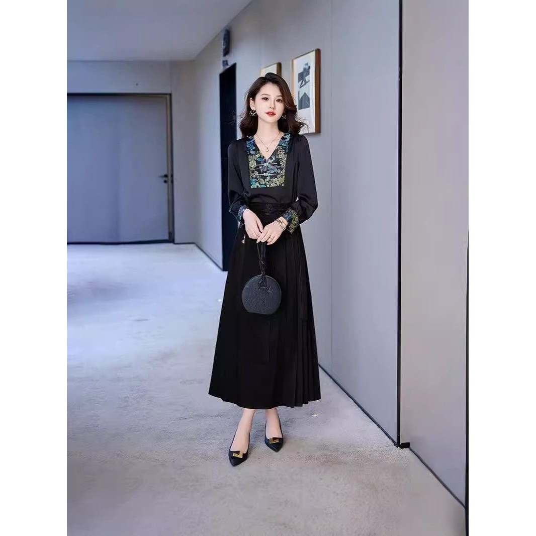 官网女装夏易菲时尚套装女2026秋季新款女拼接新中式衬衫半身裙两,女装/女士精品,大码套装,淘宝优惠券,粉丝福利购,淘宝优惠卷