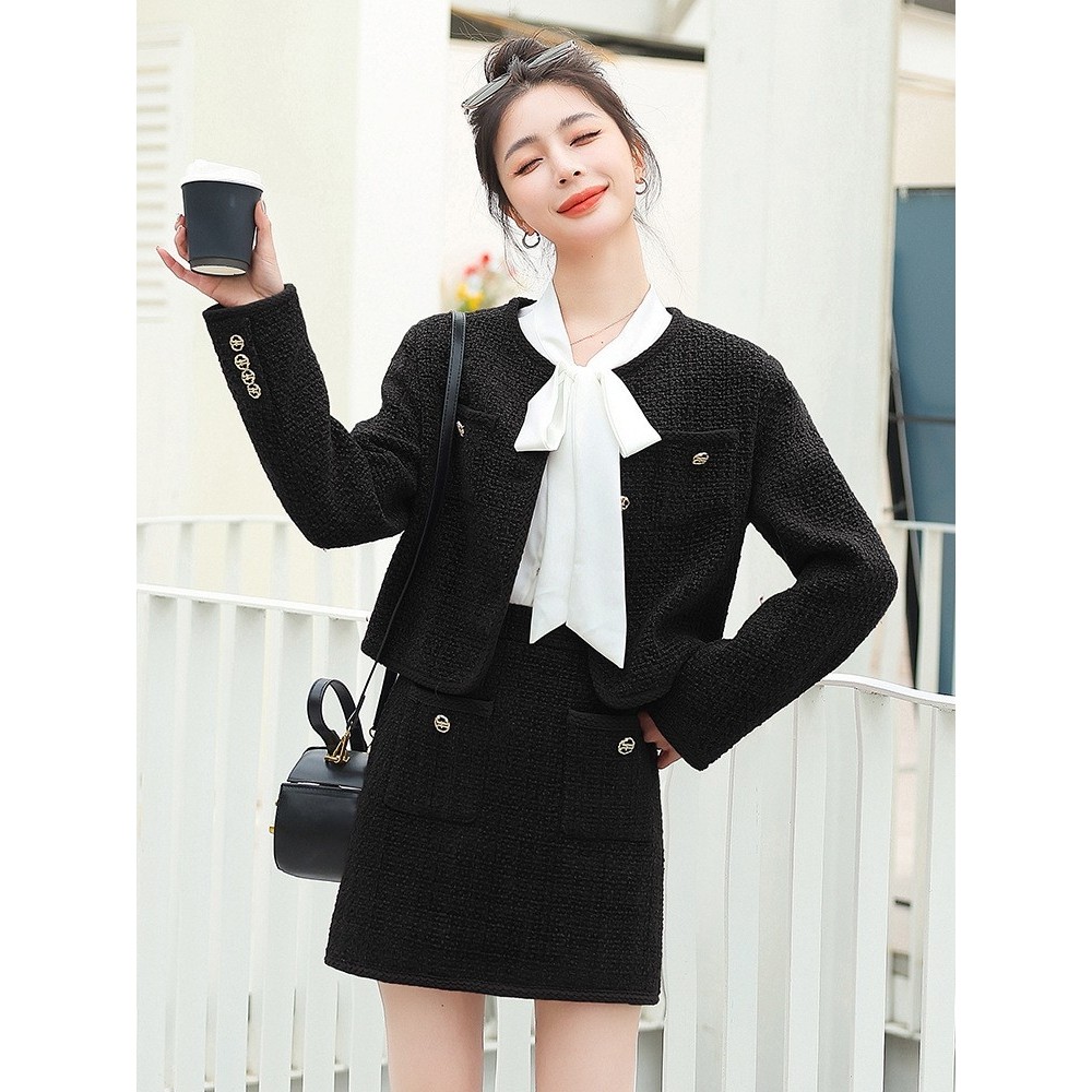 官网女装夏易菲法式小香风套装2026新款秋装法式复古半身裙上衣两,女装/女士精品,时尚套装,淘宝优惠券,粉丝福利购,淘宝优惠卷