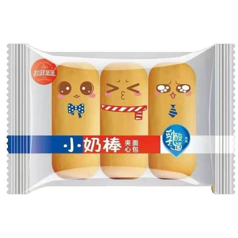 拉菲堡堡小奶棒夹心面包馒头乳酸菌味儿童早餐独立休闲零食包邮