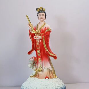 19寸七仙女神像七公主仙姑姑娘神位真身佛堂家用供奉神像体摆件