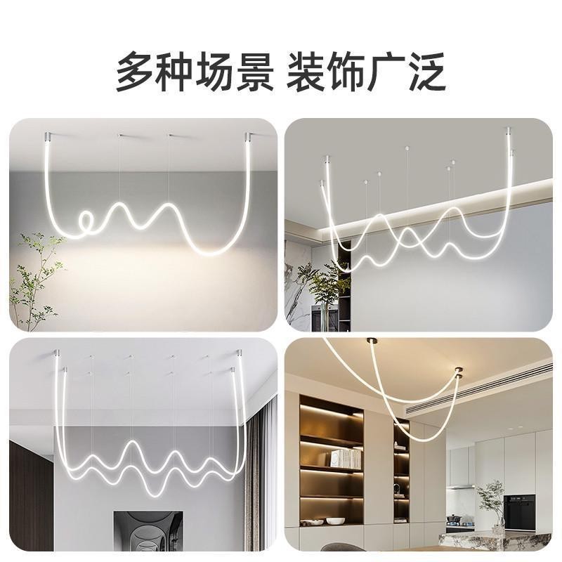 圆形柔性悬绷硅胶灯带软套管户外