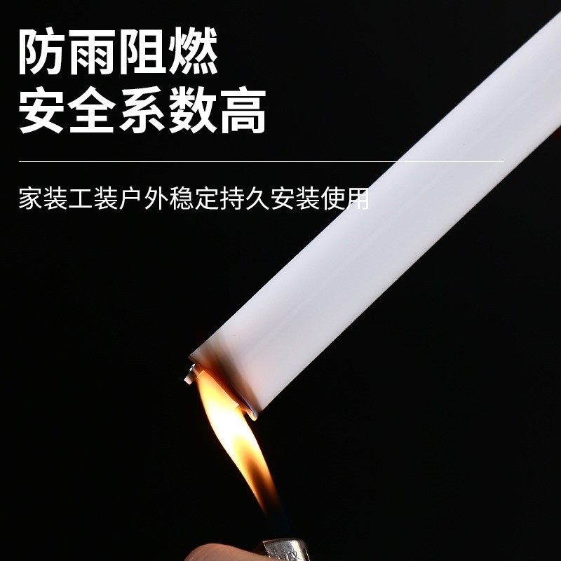 免穿柔性硅胶灯带盖板led线性灯