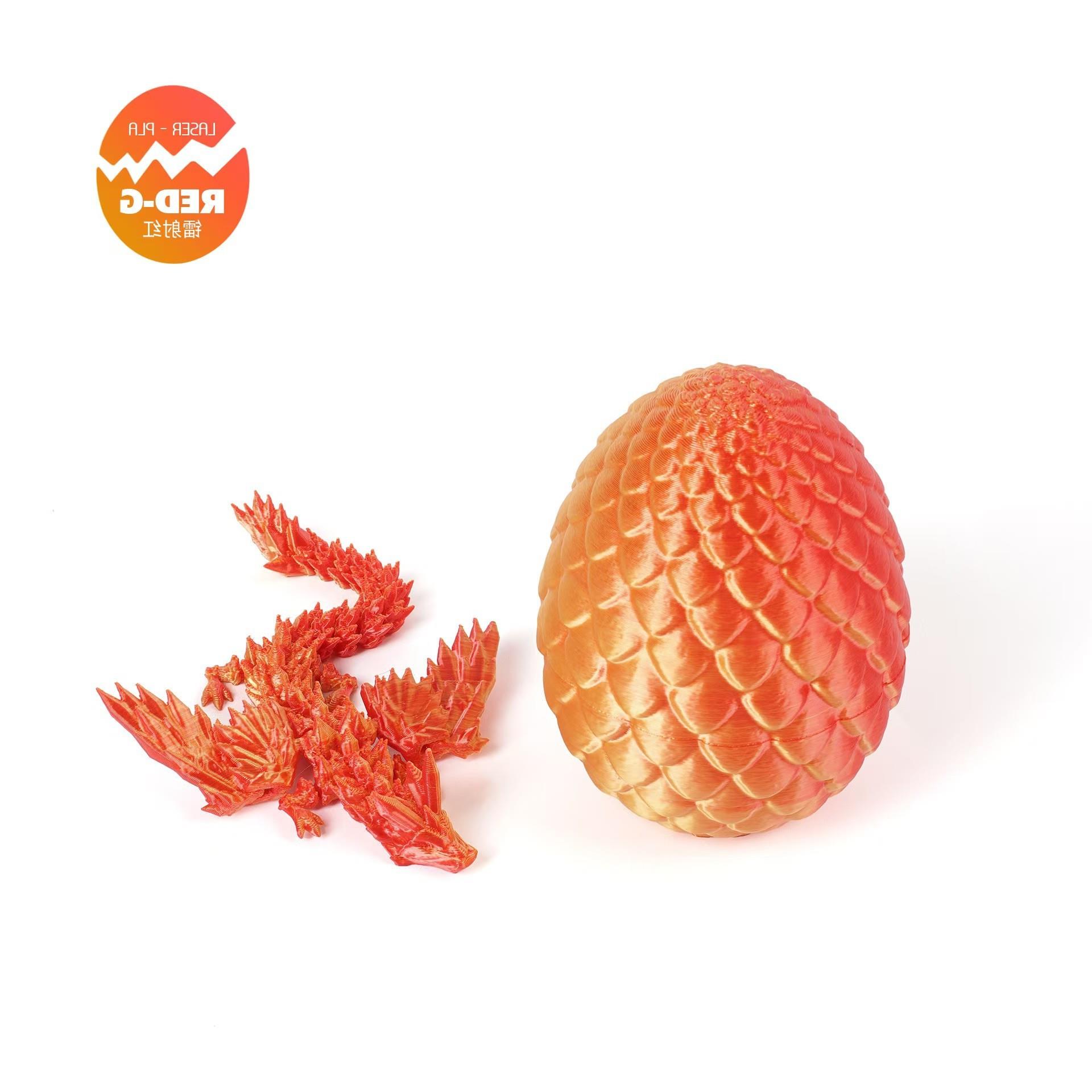 。3d打印中国龙模型水晶龙玩具飞摆件关节龙全身可动摆地摊玩具