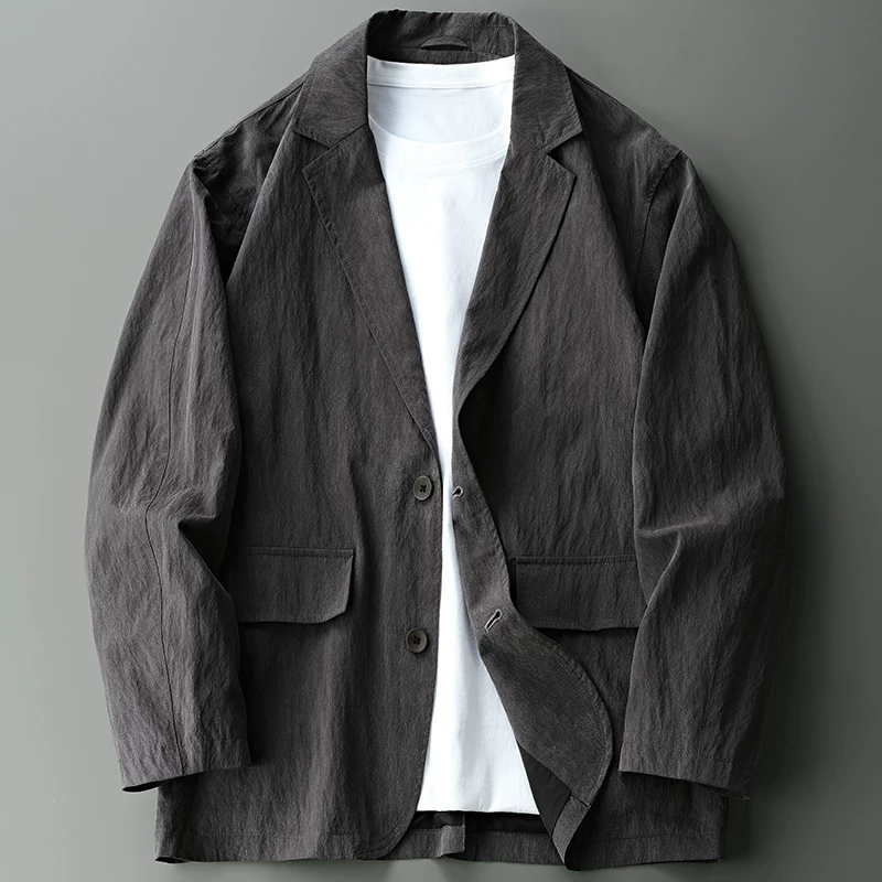 Small men's summer thin classic suit jacket, oversize