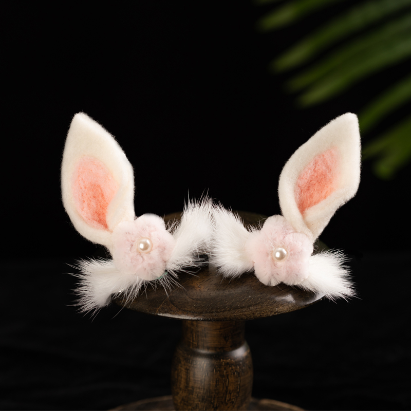 兔耳儿童发夹仙气可爱