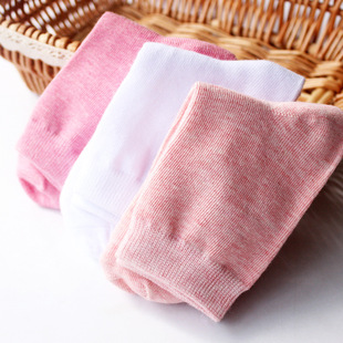 日系秋冬新款 学生女袜子 纯棉糖果色中筒女袜小清新百搭纯色韩版