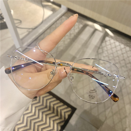 金属复古显瘦近视眼镜小红书同款