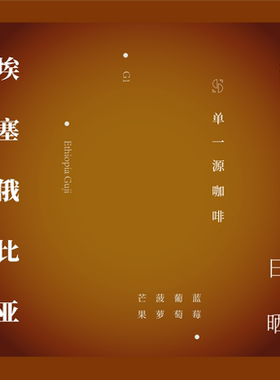 SOR单一源咖啡 埃塞俄比亚古吉74110果丁丁日晒 咖啡熟豆150g