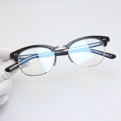 YELLOWS PLUS 日系手作复古板材+金属眉毛框眼镜架眉框 SAMUEL