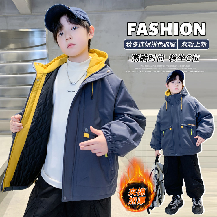 常规款聚酯纤维冬季户外男普通外套